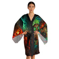 Voodoo Tattoo Kimono Robe — Colorful Voodoo Doll Print