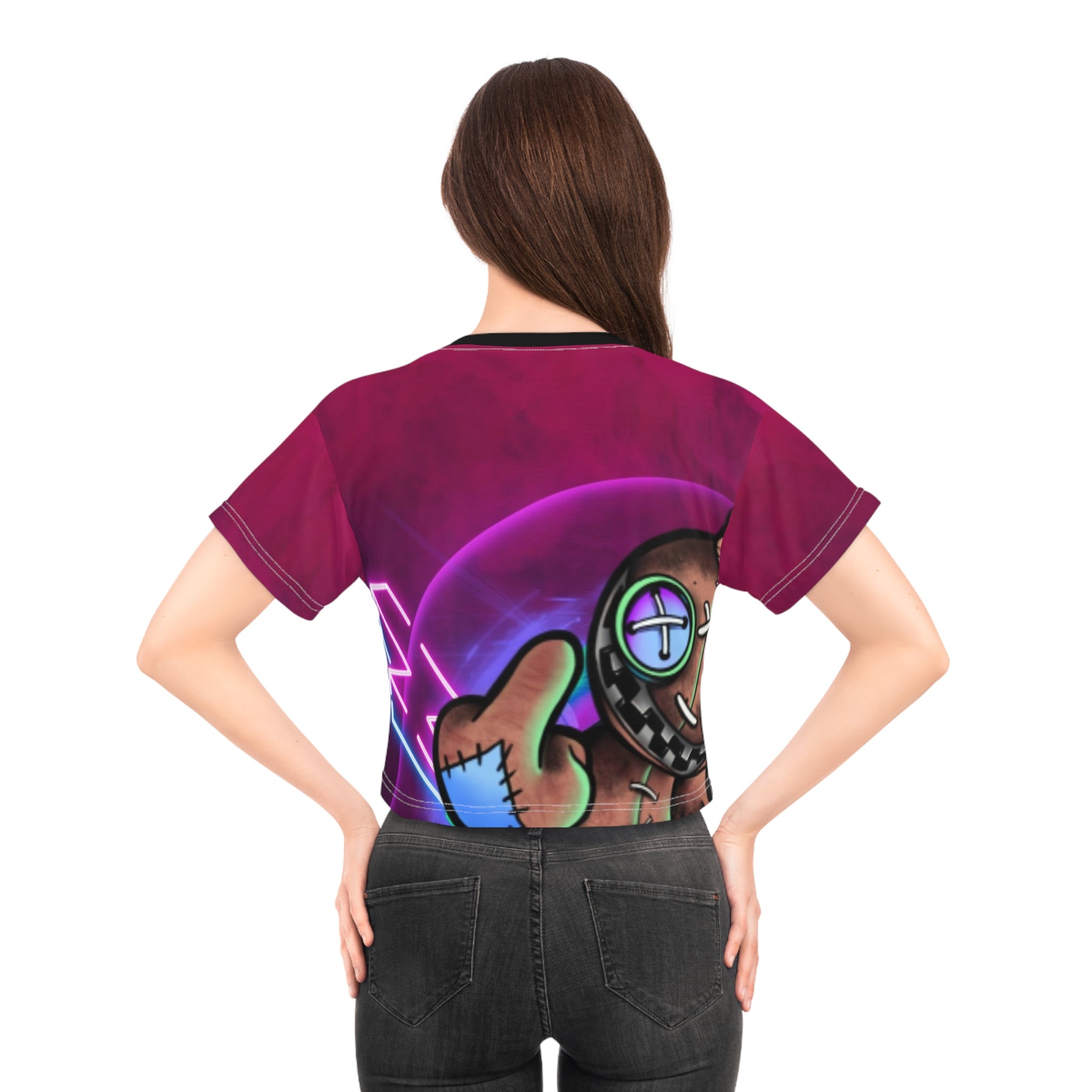 Voodoo Doll Neon Crop Tee