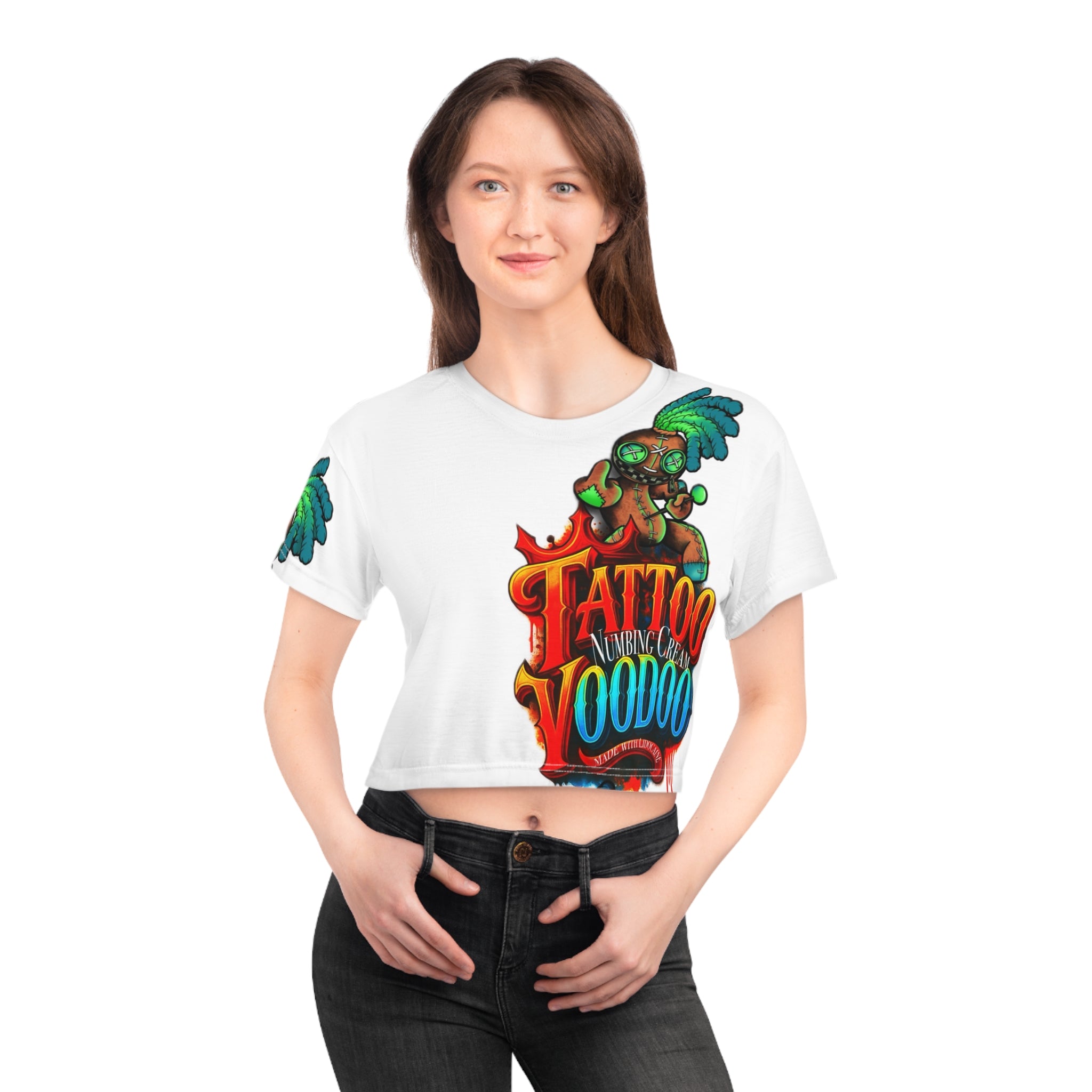 Voodoo Tattoo Crop Tee — logo