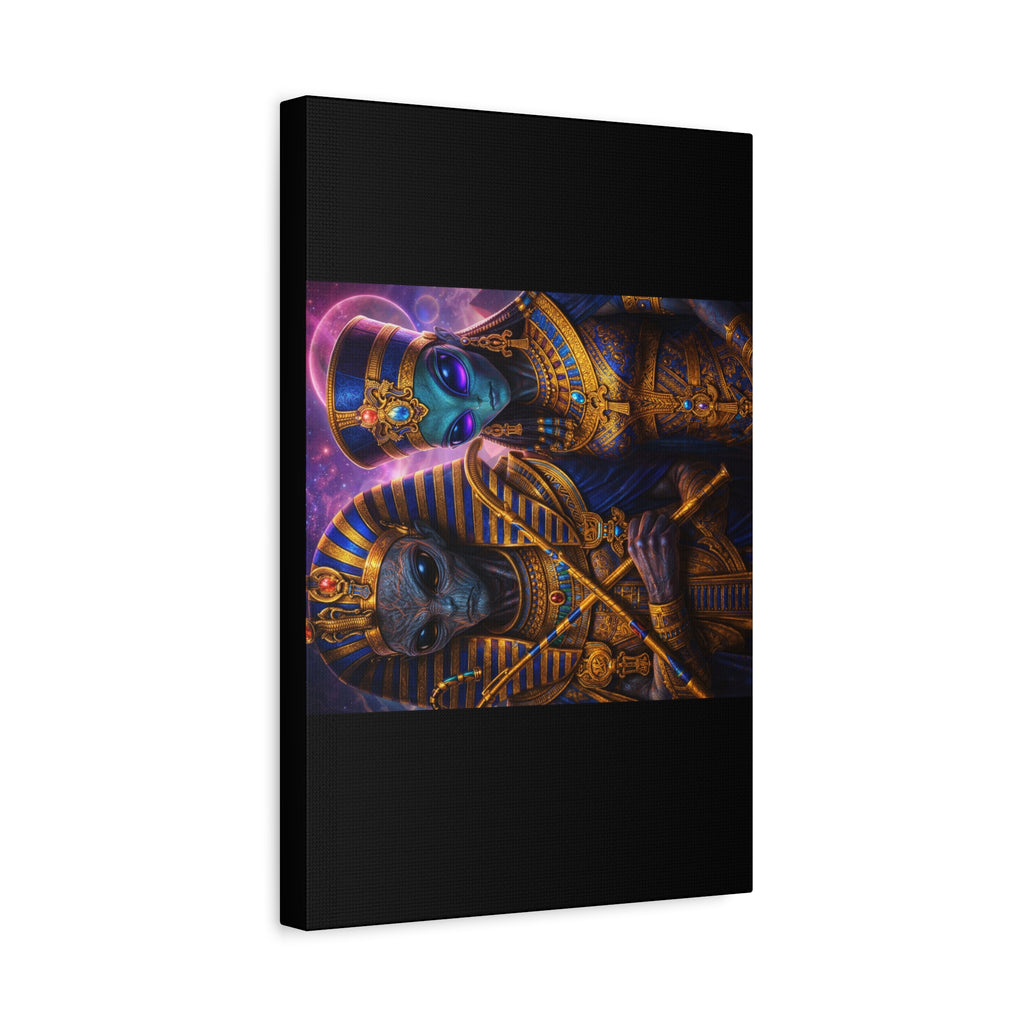 Alien Pharaoh Canvas Art - Matte Stretched Wall Decor