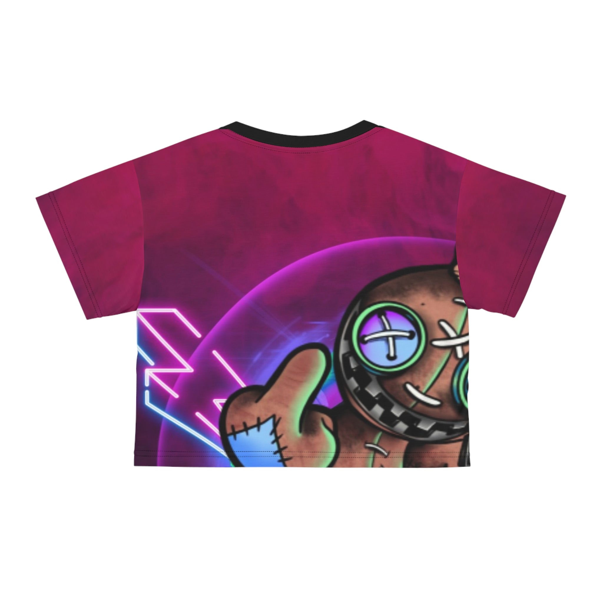Voodoo Doll Neon Crop Tee