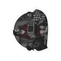 Friday collection Vinyl Sticker — Vintage TV Trio Kiss-Cut Decal