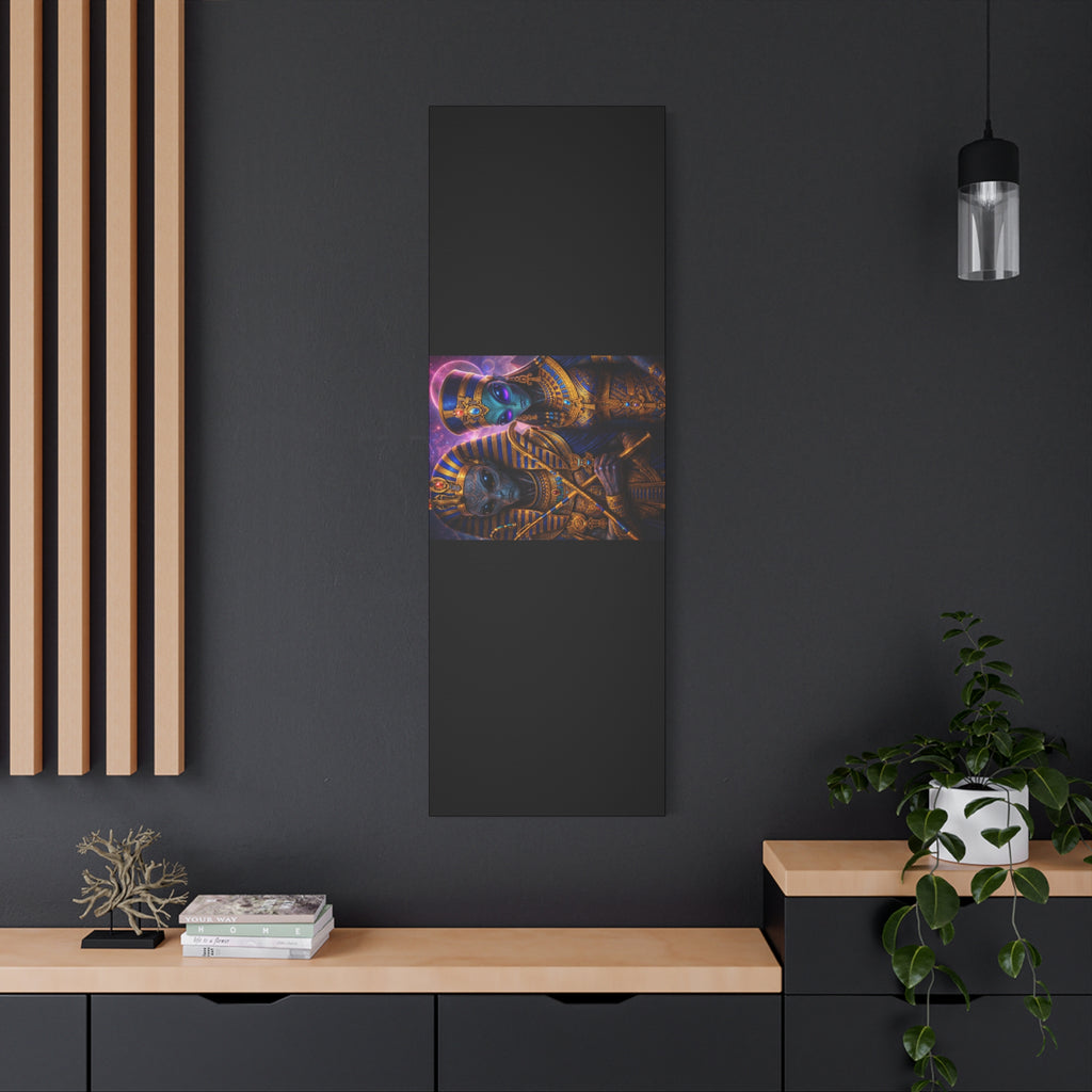 Alien Pharaoh Canvas Art - Matte Stretched Wall Decor