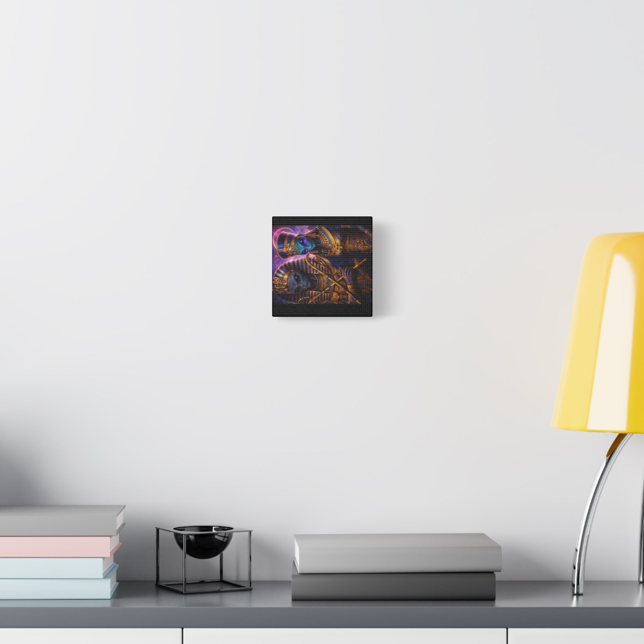 Alien Pharaoh Canvas Art - Matte Stretched Wall Decor