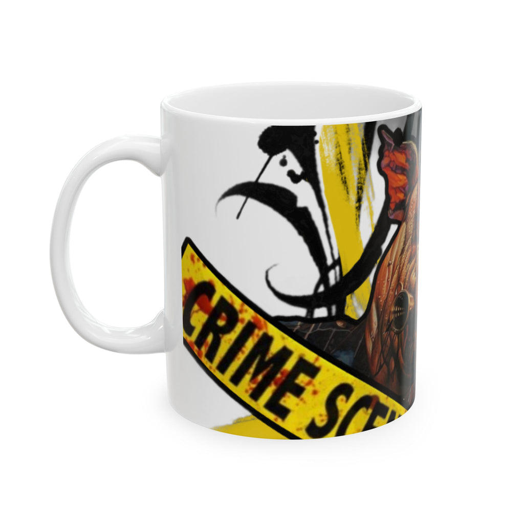 Crime Scene Pig Ceramic Mug (11oz, 15oz)