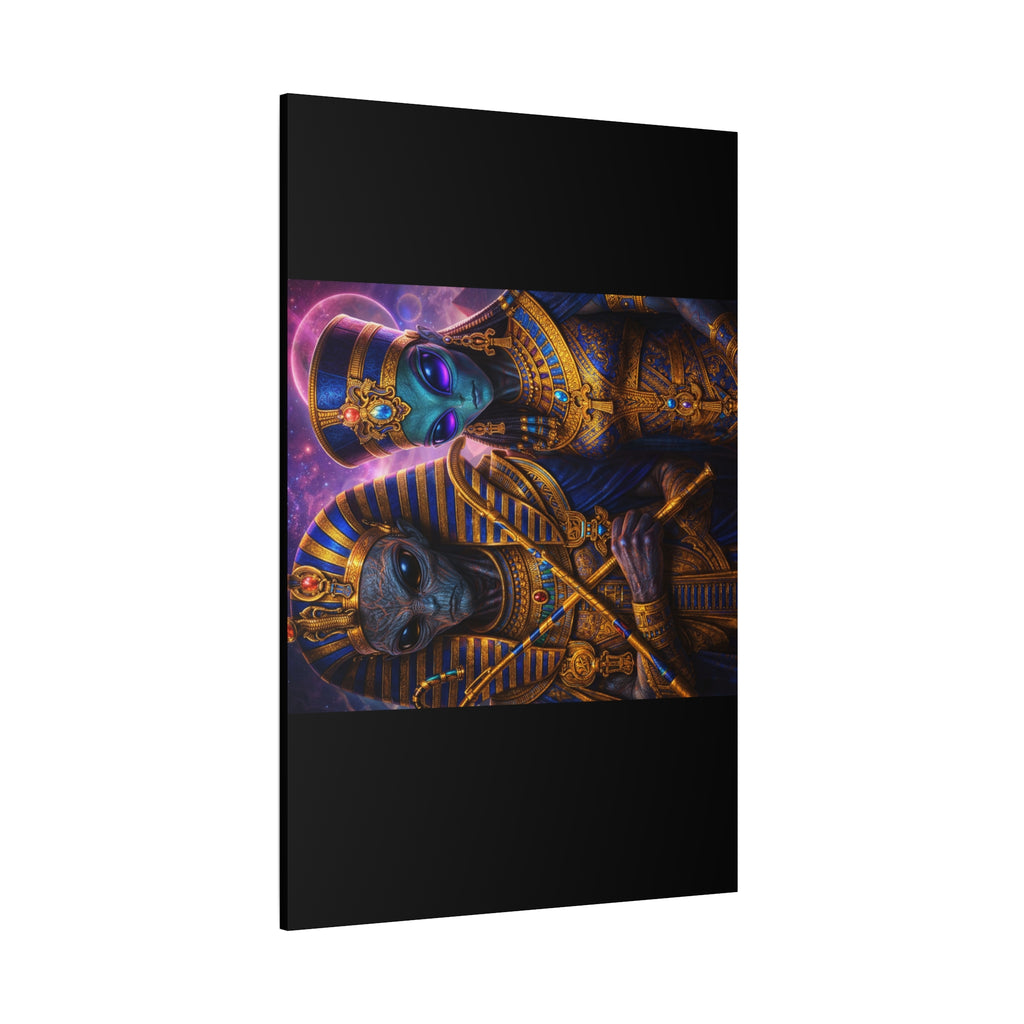 Alien Pharaoh Canvas Art - Matte Stretched Wall Decor