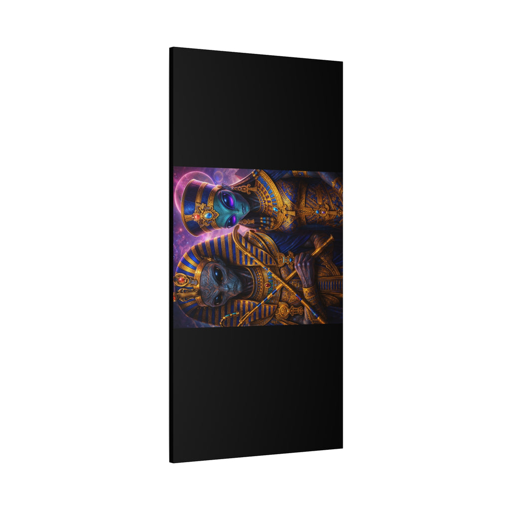 Alien Pharaoh Canvas Art - Matte Stretched Wall Decor