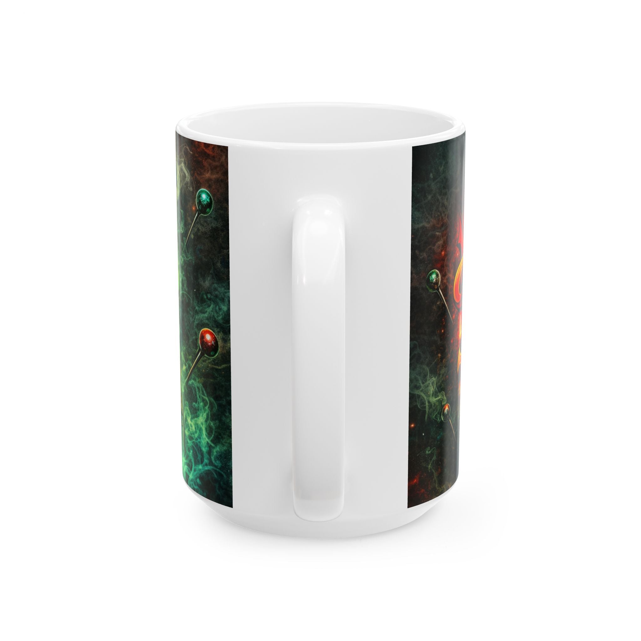 Voodoo Tattoo Ceramic Mug — Creepy Voodoo Doll Coffee Cup (11oz/15oz)