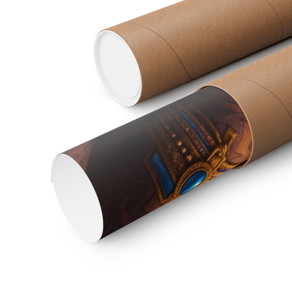 Egyptian Pharaoh Tattoo Poster — Matte Vertical Wall Art