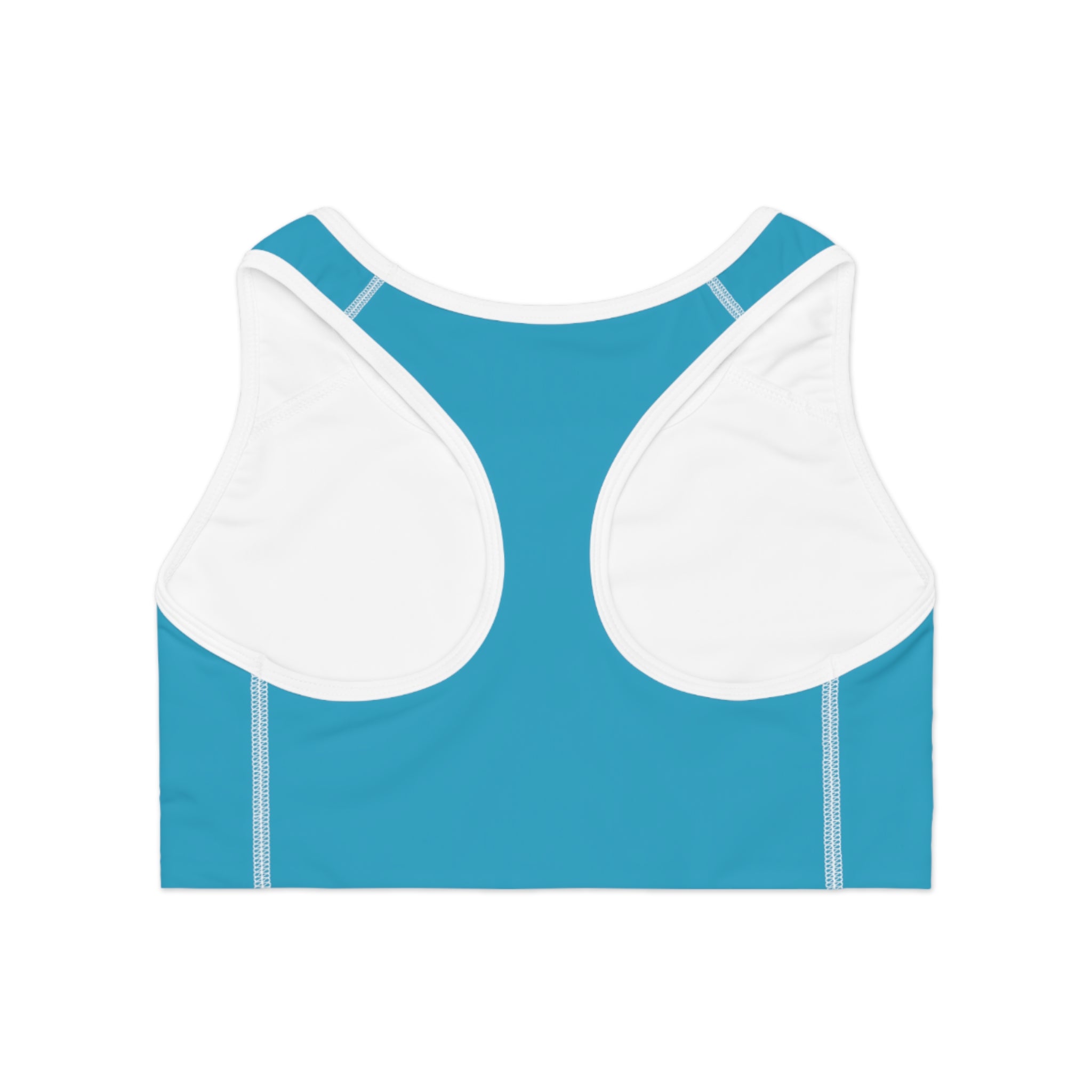 Some Scars Are Chosen Sports Bra — Blue and pink