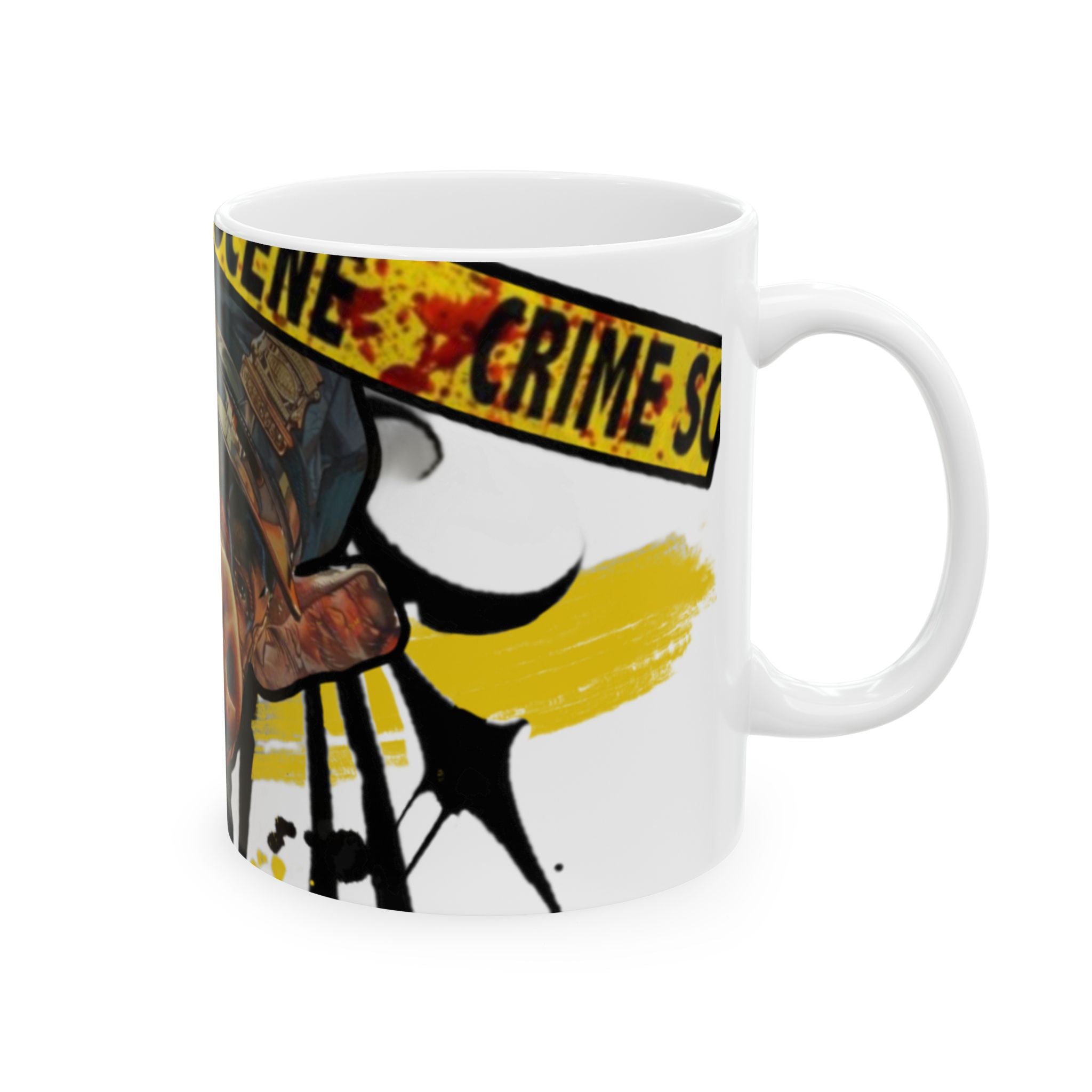 Crime Scene Pig Ceramic Mug (11oz, 15oz)