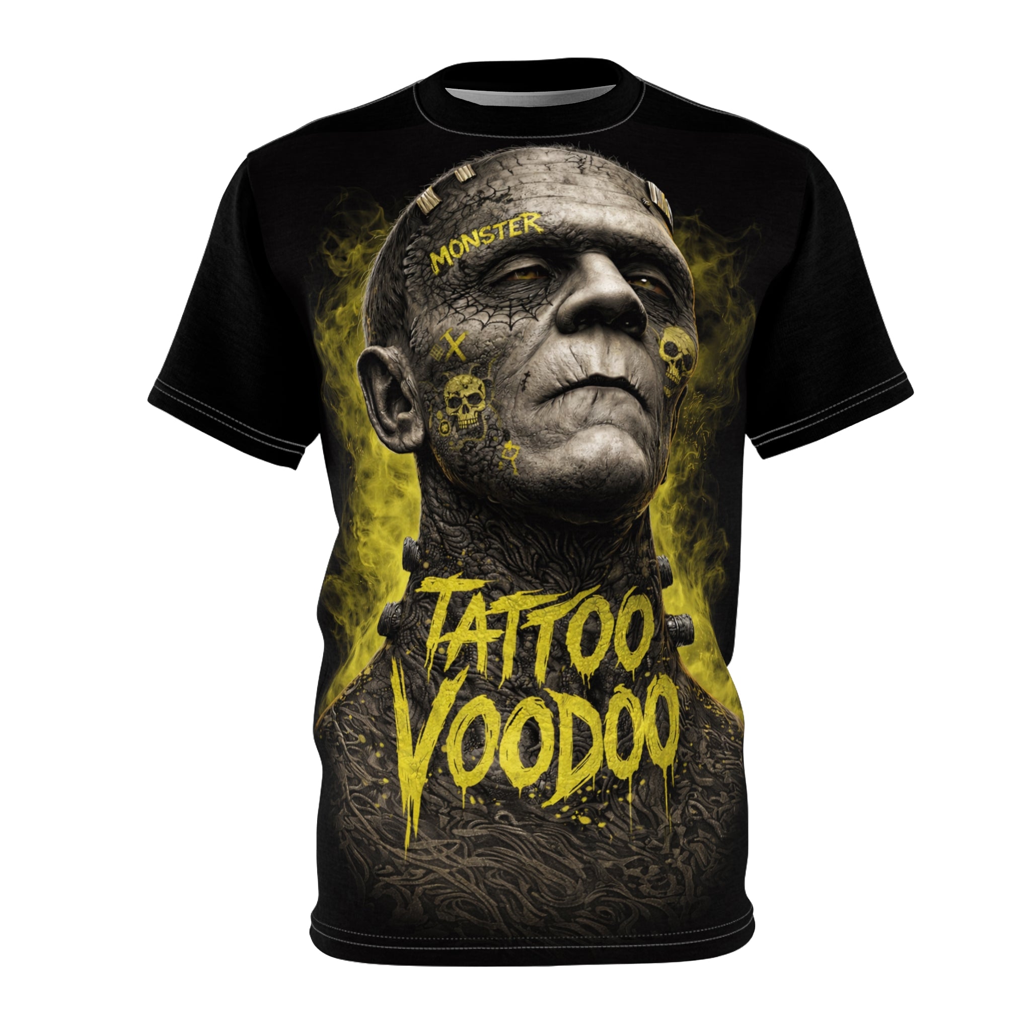 Tattoo Voodoo Monster Tee — Graphic Horror T-Shirt