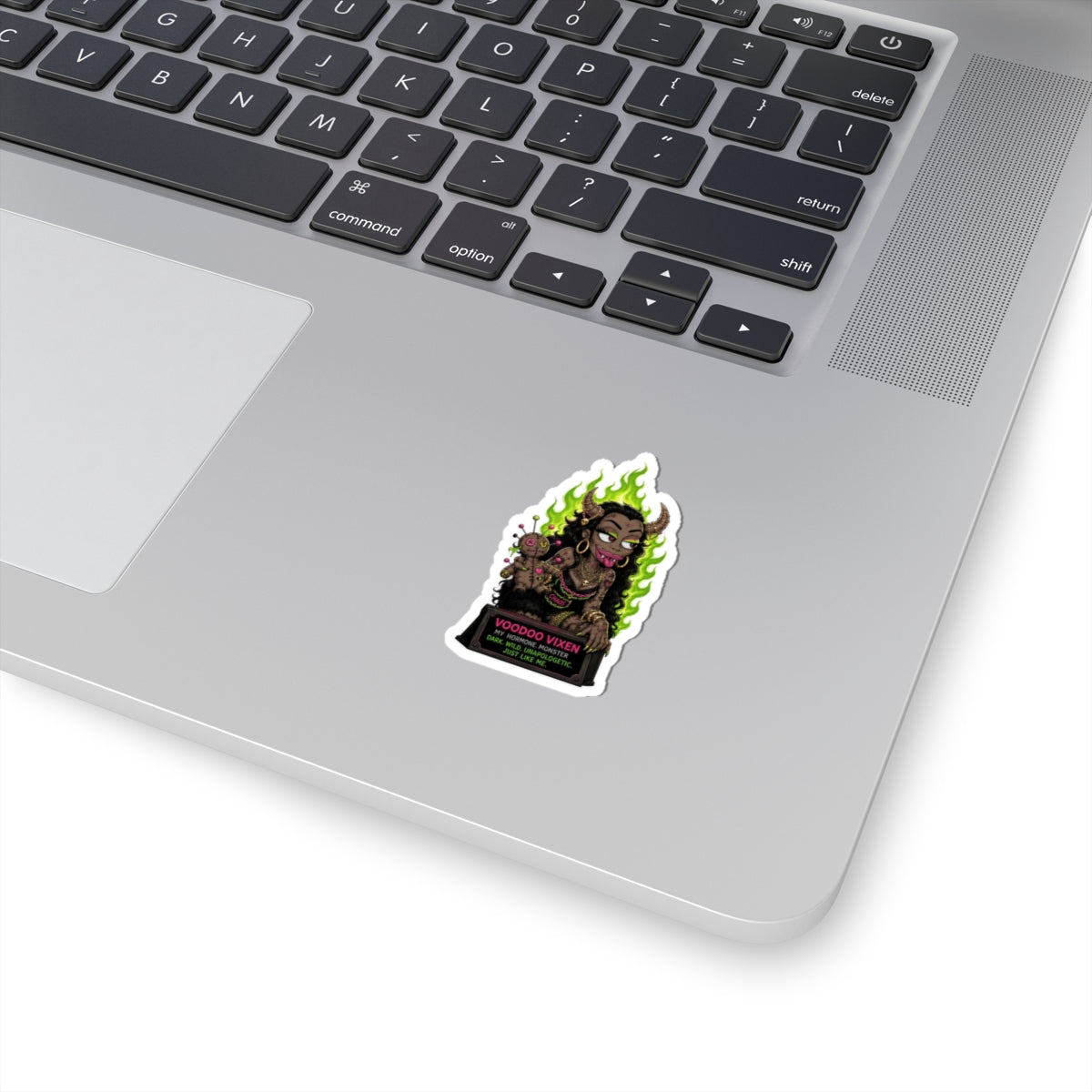 Voodoo Vixen Kiss-Cut Sticker — Dark Witchy Gothic Vibes ("My Hormone Monster")
