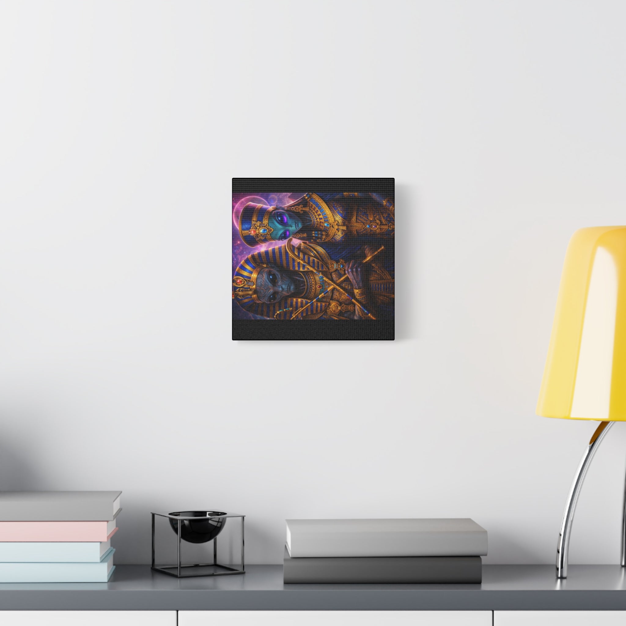 Alien Pharaoh Canvas Art - Matte Stretched Wall Decor