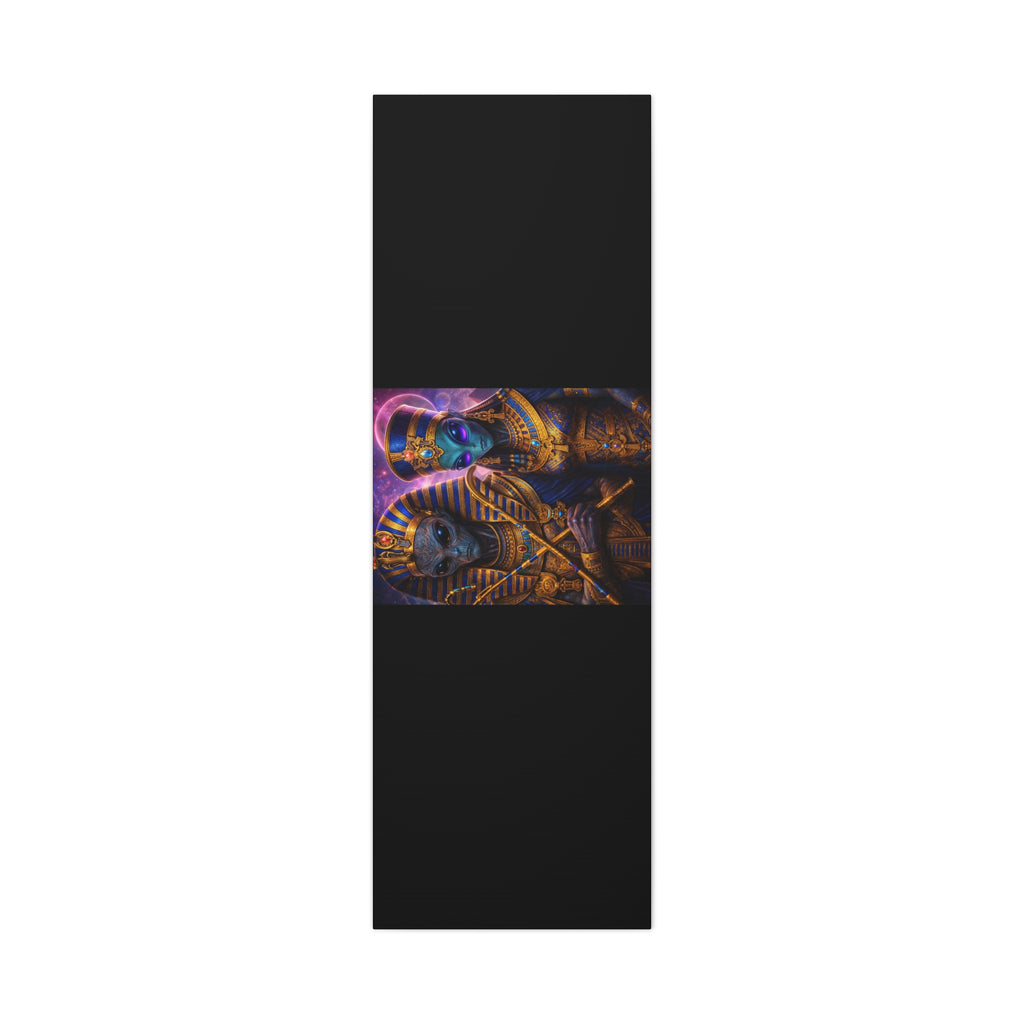 Alien Pharaoh Canvas Art - Matte Stretched Wall Decor