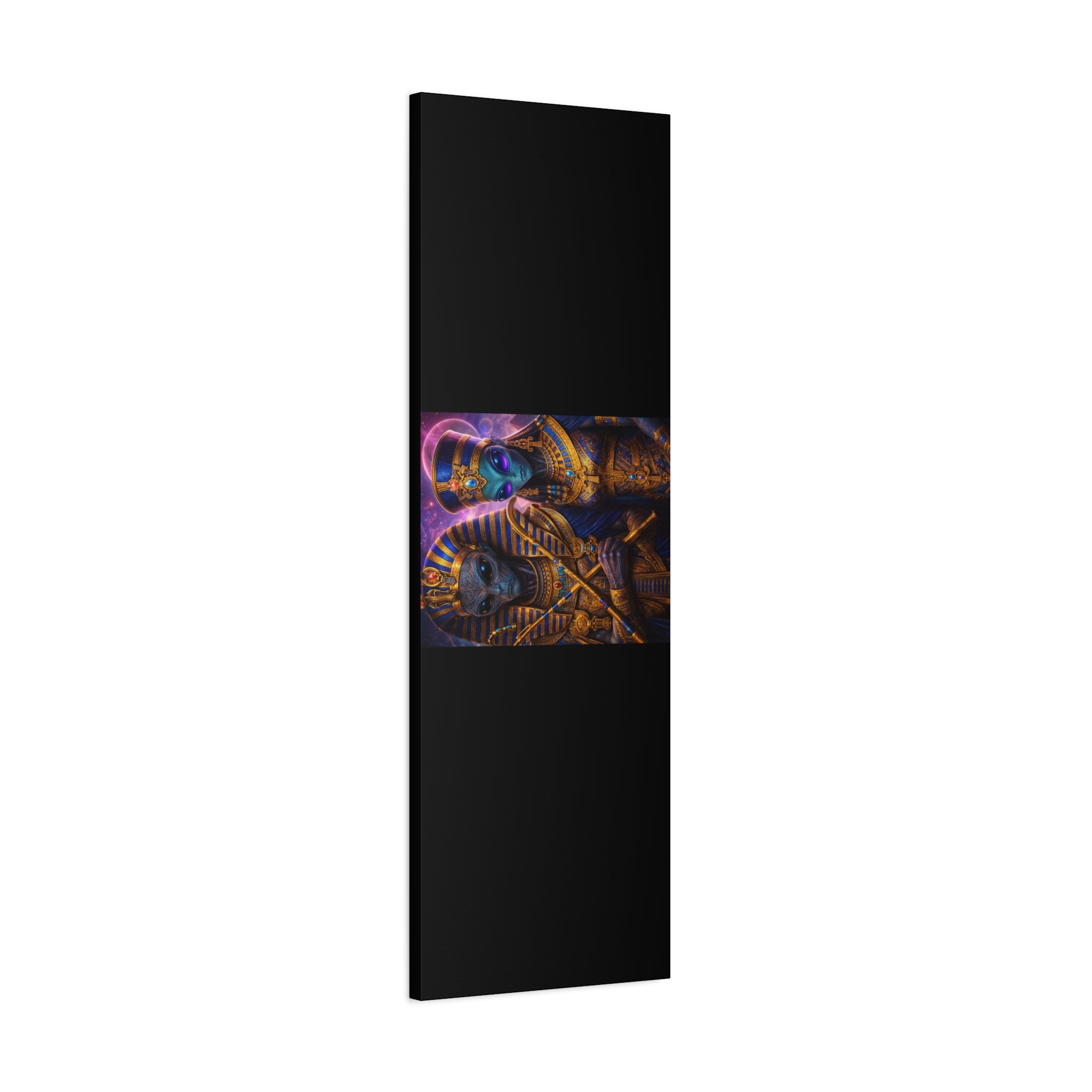 Alien Pharaoh Canvas Art - Matte Stretched Wall Decor