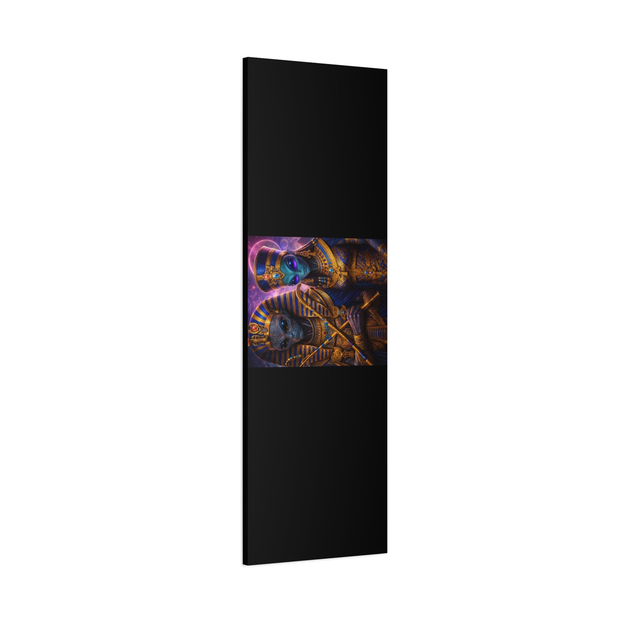 Alien Pharaoh Canvas Art - Matte Stretched Wall Decor