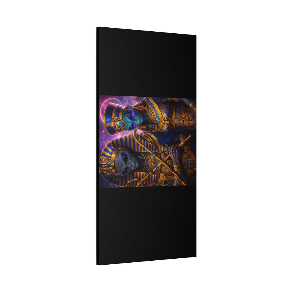Alien Pharaoh Canvas Art - Matte Stretched Wall Decor