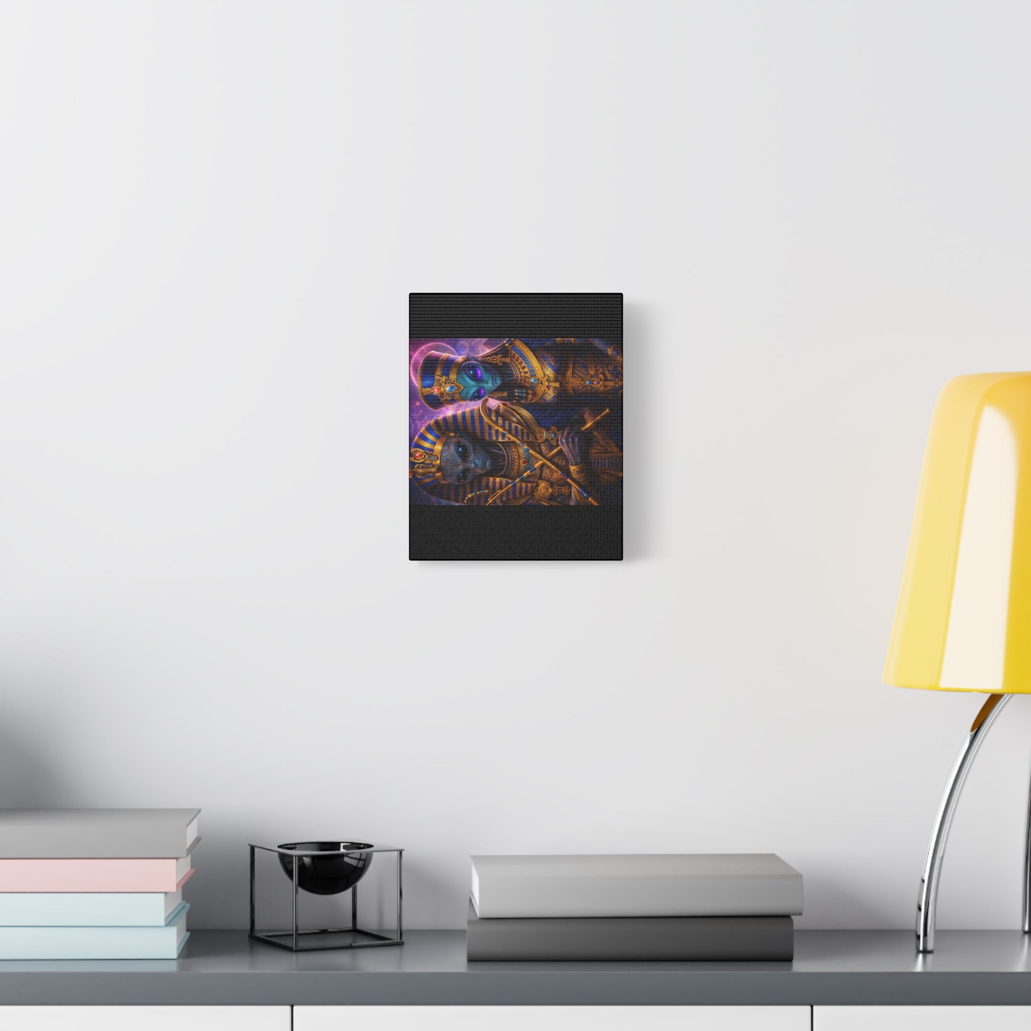 Alien Pharaoh Canvas Art - Matte Stretched Wall Decor
