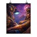 Egyptian Pharaoh Tattoo Poster — Matte Vertical Wall Art